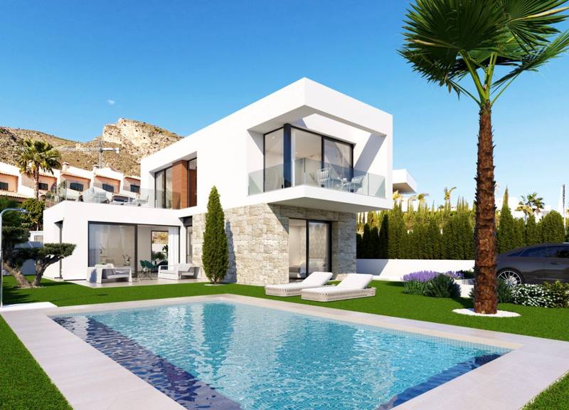 Sea-view villa with private pool, Finestrat