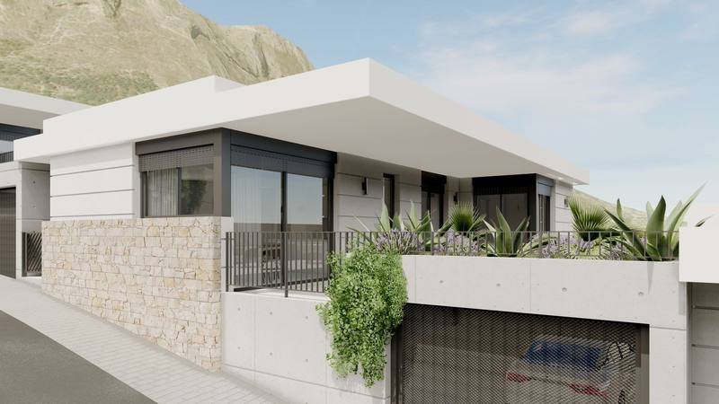 Sea-view villa with garage, Polop